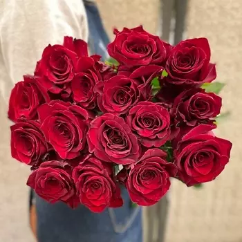 ЦВЕТЫ ДЛЯ ВАС Роза красная 19 шт