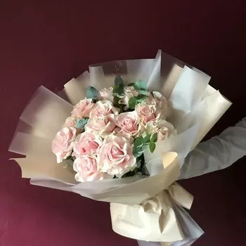 ЦВЕТЫ И ШТУЧКИ Букет из 15 французских роз