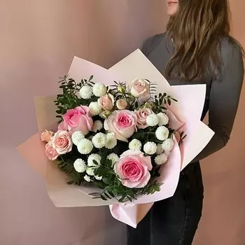 ЦВЕТЫ И ШТУЧКИ Букет Нежный поцелуй