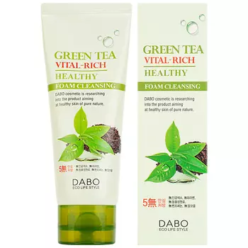 DABO Пенка для умывания c экстрактом зеленого чая Green Tea Vital-Rich Healthy Foam Cleansing