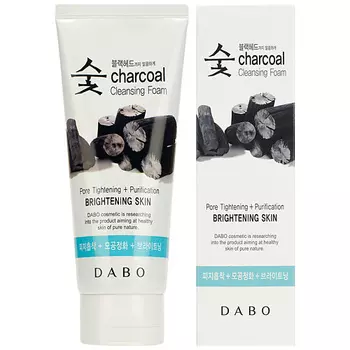 DABO Пенка для умывания очищающая с древесным углем для сияния кожи Charcoal Cleansing Foam Brightening Skin