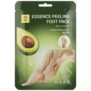 DABO Пилинг-носочки для ног отшелушивающие с маслом авокадо Essence Peeling Foot Pack