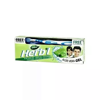 DABUR Зубная паста алоэ вера + щетка (Aloe Vera) 150.0