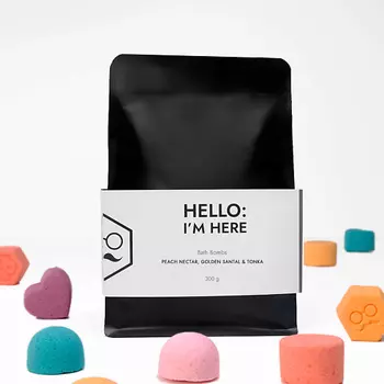 DAD'S MATERIAL Бомбочки для ванн "Peach Nectar, Golden Santal & Tonka"