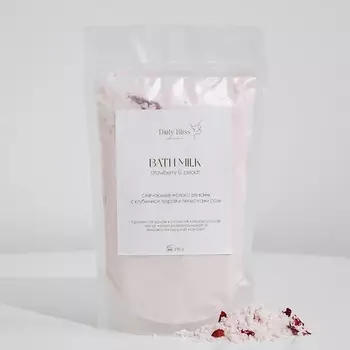 DAILY BLISS SKINCARE Молочко для ванны с клубничной пудрой 250.0