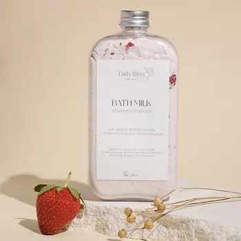 DAILY BLISS SKINCARE Молоко для ванны с клубничной пудрой 230.0