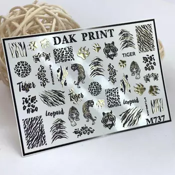 DAK PRINT Слайдер-дизайн для ногтей M737