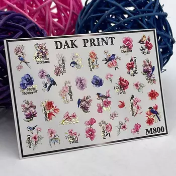 DAK PRINT Слайдер-дизайн для ногтей M800