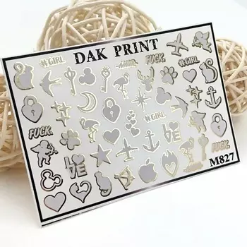 DAK PRINT Слайдер-дизайн для ногтей M827