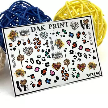 DAK PRINT Слайдер-дизайн для ногтей W3156