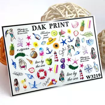DAK PRINT Слайдер-дизайн для ногтей W3219