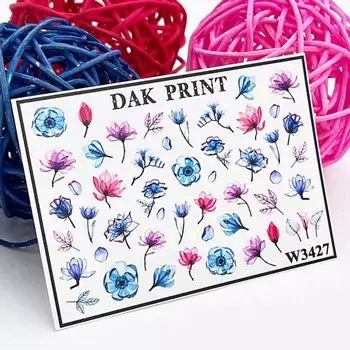 DAK PRINT Слайдер-дизайн для ногтей W3427