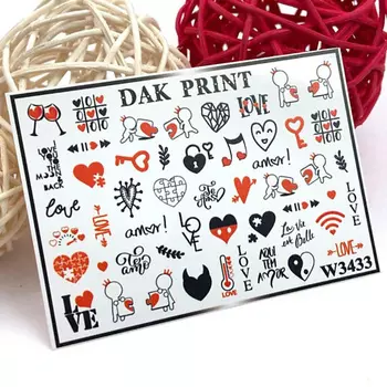 DAK PRINT Слайдер-дизайн для ногтей W3433