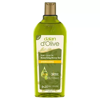 DALAN Гель для душа d'Olive, с маслом оливы и бергамотом, Освежающий, натуральный 400.0