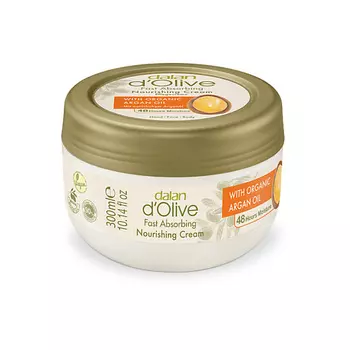 DALAN Питательный крем для рук и тела D'Olive с маслом Арганы 300.0