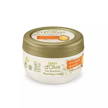 DALAN Крем для рук и тела D'Olive Питательный с маслом Арганы 150.0