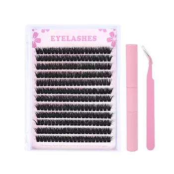 DALVI Накладные ресницы пучки с клеем