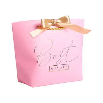 ДАРИТЕ СЧАСТЬЕ Пакет подарочный "Best wishes"
