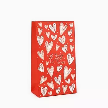 ДАРИТЕ СЧАСТЬЕ Пакет подарочный без ручек "With love"