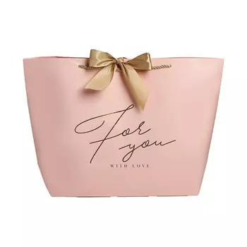 ДАРИТЕ СЧАСТЬЕ Пакет подарочный "For you with love"