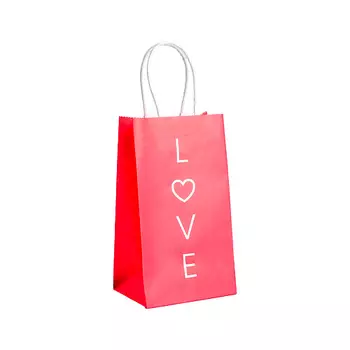 ДАРИТЕ СЧАСТЬЕ Пакет подарочный крафт "Love"