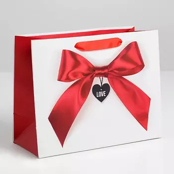 ДАРИТЕ СЧАСТЬЕ Пакет подарочный ламинированный горизонтальный, упаковка, «Счастье моё»