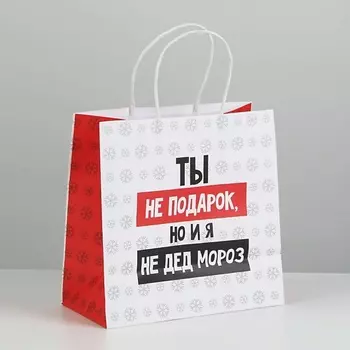 ДАРИТЕ СЧАСТЬЕ Пакет подарочный "Ты не подарок"