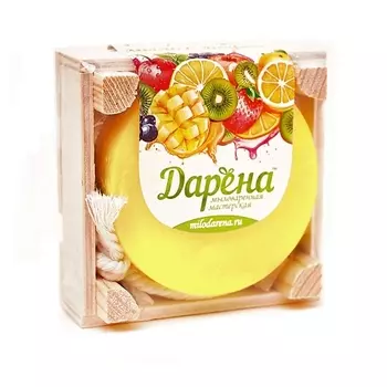 ДАРЁНА МЫЛОВАРЕННАЯ МАСТЕРСКАЯ Мыло с люфой "Банан"