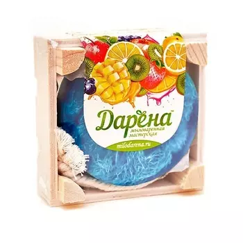 ДАРЁНА МЫЛОВАРЕННАЯ МАСТЕРСКАЯ Мыло с люфой "Ледяная свежесть"