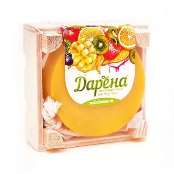 ДАРЁНА МЫЛОВАРЕННАЯ МАСТЕРСКАЯ Мыло с люфой "Манго"