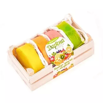 ДАРЁНА МЫЛОВАРЕННАЯ МАСТЕРСКАЯ Набор мыла с люфой №2