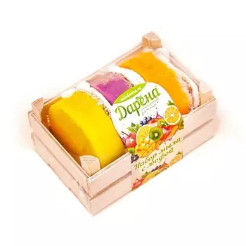 ДАРЁНА МЫЛОВАРЕННАЯ МАСТЕРСКАЯ Набор мыла с люфой из 3 шт №3 матовый