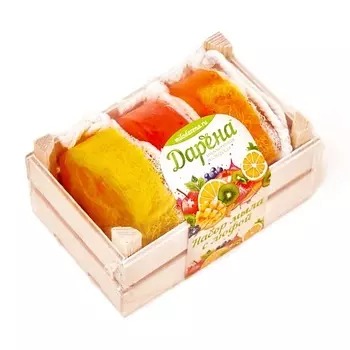 ДАРЁНА МЫЛОВАРЕННАЯ МАСТЕРСКАЯ Набор мыла с люфой из 3 шт №1 прозрачный