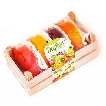 ДАРЁНА МЫЛОВАРЕННАЯ МАСТЕРСКАЯ Набор мыла с люфой №1