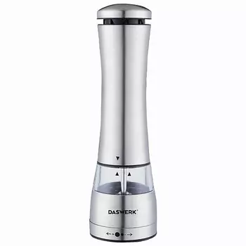 DASWERK Мельница для соли и специй электрическая с подсветкой