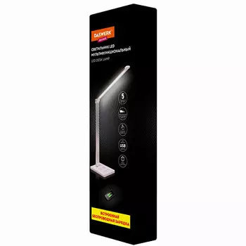 DASWERK Настольная лампа светильник с беспроводной зарядкой и таймером, LED