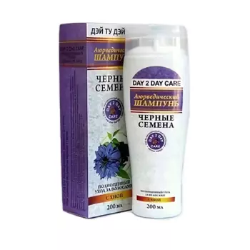 DAY 2 DAY CARE Аюрведический шампунь для волос "ЧЕРНЫЕ СЕМЕНА" С ХНОЙ