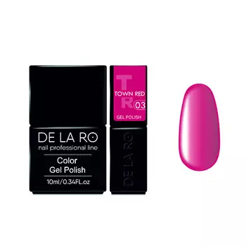 DE LA RO Гель-лак для ногтей Town Red