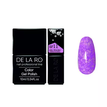 DE LA RO Гель-лак для ногтей Snow Flakes