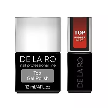 DE LA RO Верхнее покрытие для гель-лаков Rubber Multi 12