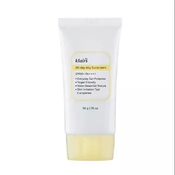 DEAR, KLAIRS Солнцезащитный крем All-day Airy Sunscreen SPF50 PA++++ 50.0