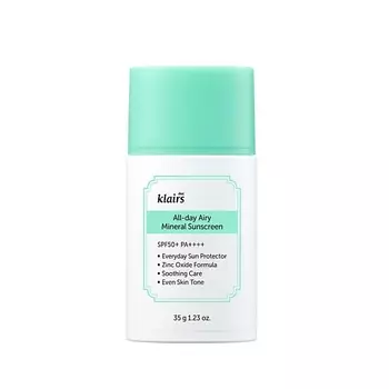 DEAR, KLAIRS Солнцезащитный крем All-day Airy Mineral Sunscreen 35.0