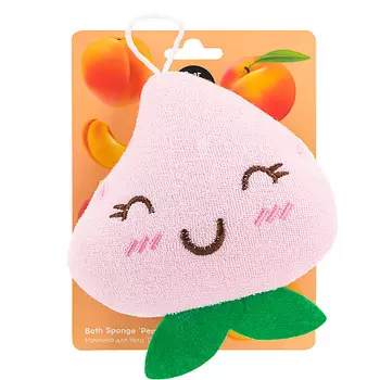 ЛЭТУАЛЬ DEAR MOLLY Мочалка для тела "Персик" Bath Sponge Peach