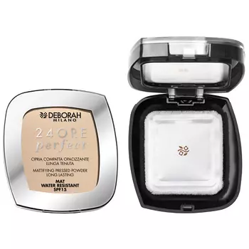 DEBORAH MILANO DEBORAH Пудра для лица матирующая стойкая 24Ore Perfect Compact Powder