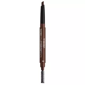 DEBORAH MILANO Карандаш-стайлер для бровей стойкий 24ORE EXTRA EYEBROW PENCIL