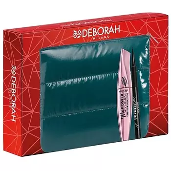 DEBORAH MILANO Набор Тушь для ресниц MY POWER VOLUME и Подводка для век 24ORE EXTRA