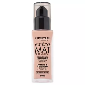 DEBORAH MILANO Тональная основа матирующая EXTRA MAT PERFECTION MATTIFYING FOUNDATION