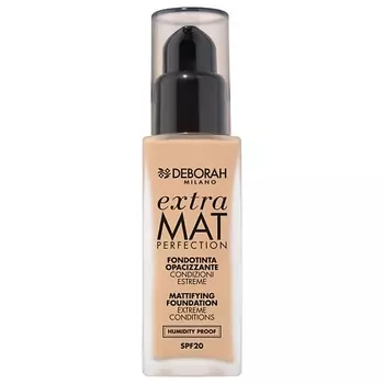 DEBORAH MILANO Тональная основа матирующая EXTRA MAT PERFECTION MATTIFYING FOUNDATION