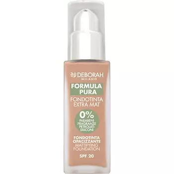 DEBORAH MILANO Тональная основа матирующая Formula Pura Extra Mat Foundation