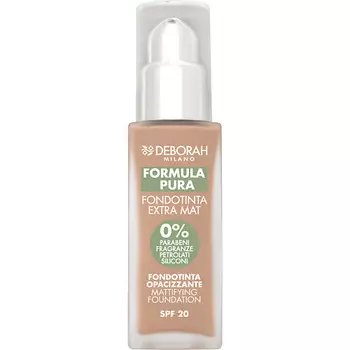 DEBORAH MILANO Тональная основа матирующая Formula Pura Extra Mat Foundation